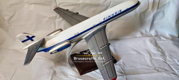 Sud Aviation Super Caravelle Finnair Aircraft with detailed craftsmanship.